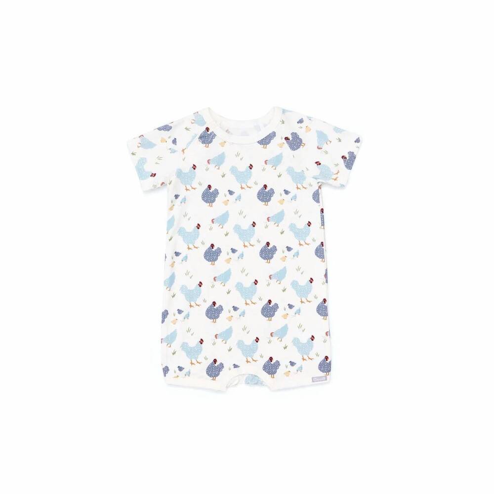 NEW COCCOLI kids chickens romper in cream
